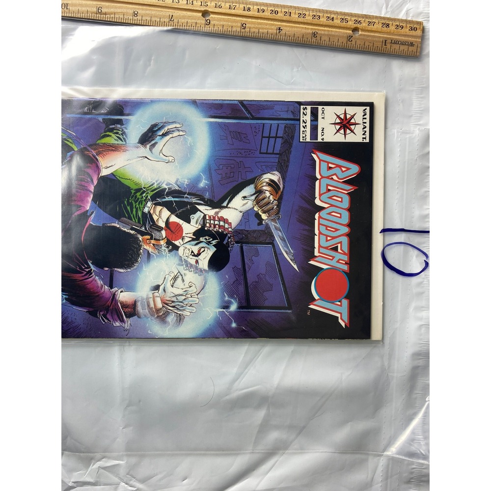 Bloodshot Comic Book Oct No 9 Valiant‎ 1993 90s Vintage Collectible